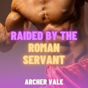 Historical book cover showing an ancient Roman slave flexing biceps for his pathicus master.