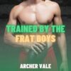 eBook story cover showing a college frat boy playing football after breeding his gay chastity slave.