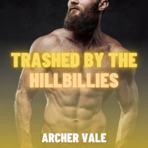 Gay transformation story cover showing a hillbilly redneck brainwashing a prissy queer.